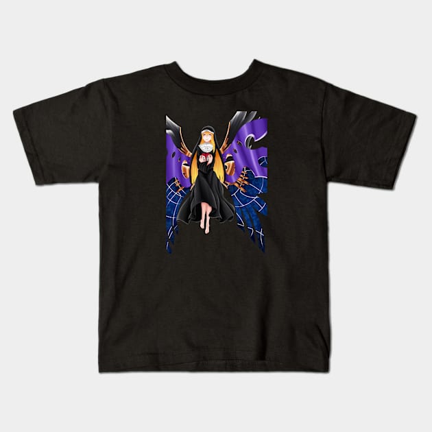 Chaos Angeloid Kids T-Shirt by Antonydraws